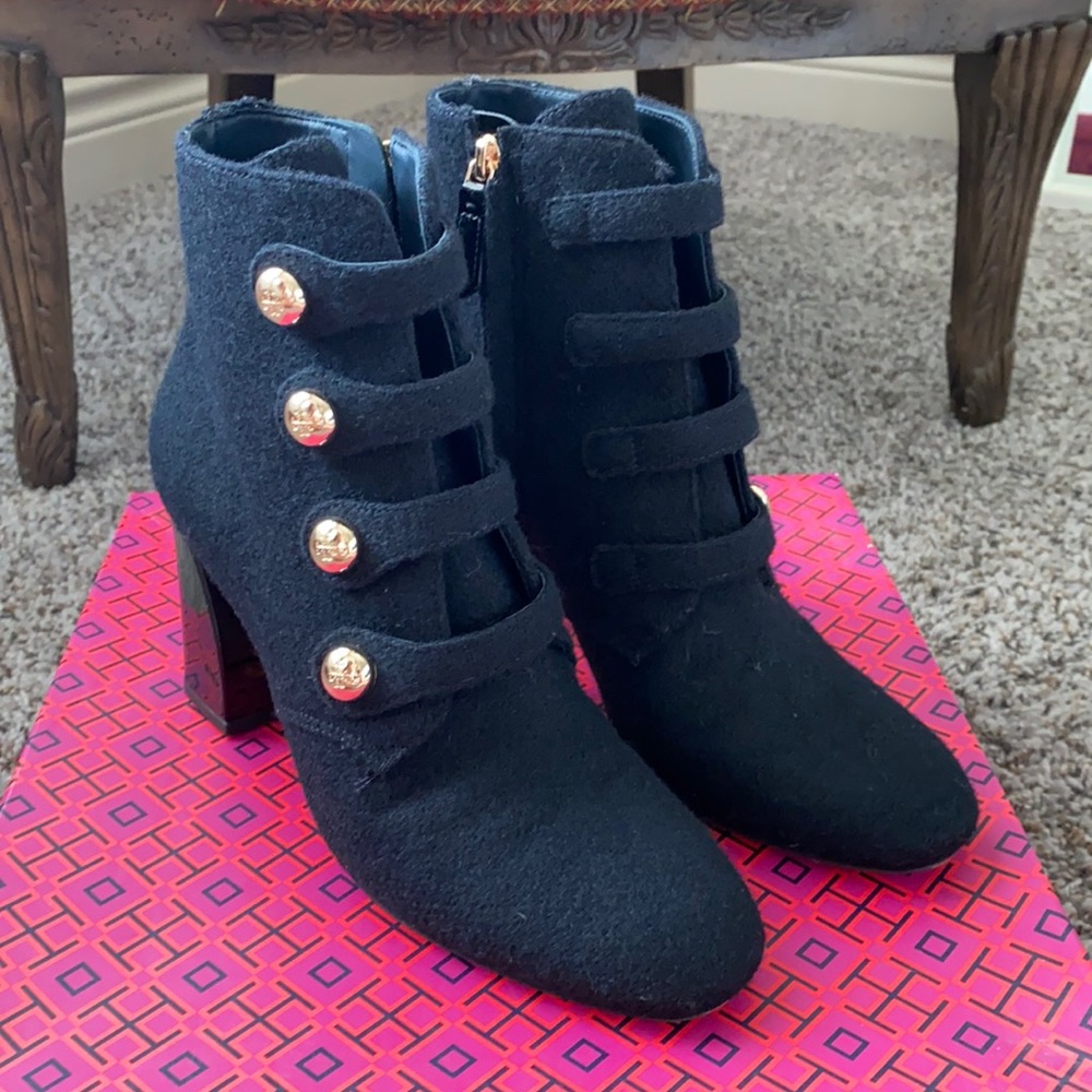 Tory Burch Marisa Strappy Bootie Flannel